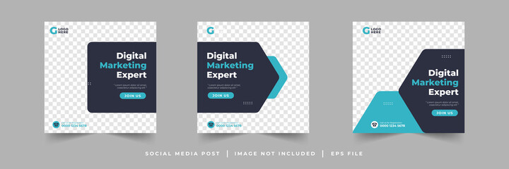Digital marketing social media post template