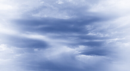  Blue sky with white cloud. Copy space.