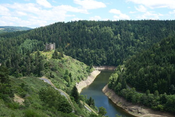 Fototapeta na wymiar Chateau d'Alleuze, Cantal, Auvergne