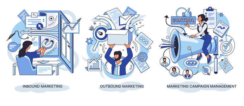 Inbound and outbound marketing. Campaign managment. Email and mobile marketing. Professional marketers service, advertising business. Marketing team do promotion affiliate stratege. Creative metaphors
