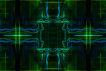 Technology concept, abstract illustration background	