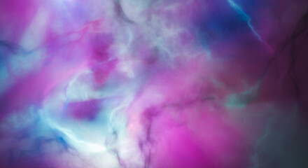 pink and blue nebula abstract background with stars