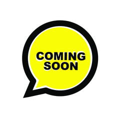 coming soon sign on white background