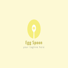 egg spoon logo suitable for food and beverage business or related
