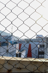 Fototapeta premium chain link fence