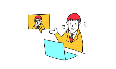 オンライン面接　オンライン商談
