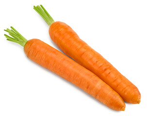 carrot isolated on white background. clipping path