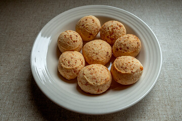 Brazilian Cheese Bread in a plate