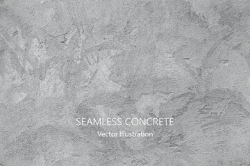 Seamless vector gray concrete texture. Stone wall background. - 451400861