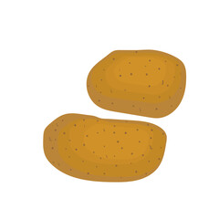 Potatoes icon isolated on white background