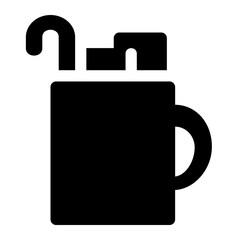 Mugs Glyph Icon Vector