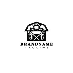 barn logo icon design template vector illustration