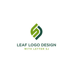 LEAF LOGO DESIGN ON LETTER SJ