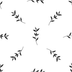 Hand drawn floral seamless pattern