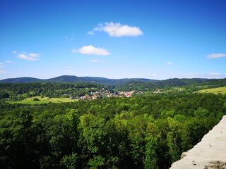 Fototapeta na wymiar Blick von der Burg Liebenstein