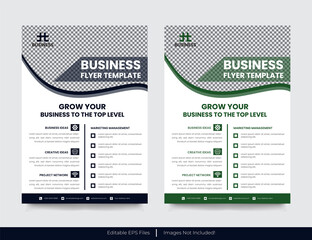 Modern corporate business flyer template design