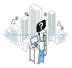 テレワークのトラブルイメージ