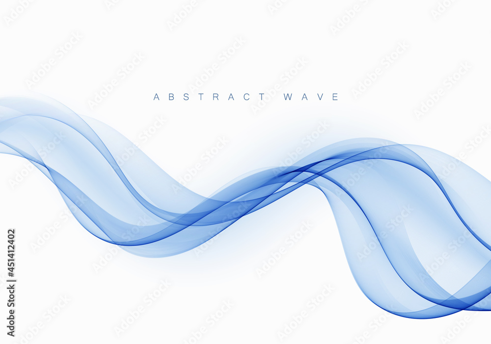 Poster blue abstract wave. abstract vector background wave