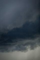 dramatic storm clouds