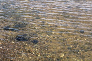water and stones
