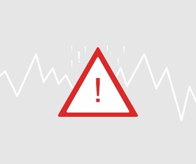 design about warning icon illustration