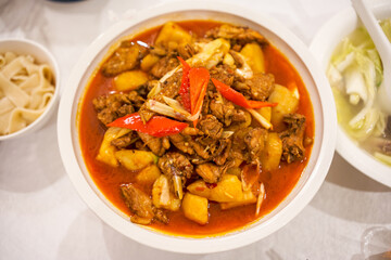 A delicious Chinese dish, Xinjiang potato chicken