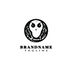 owl cartoon logo icon design template vector illustration