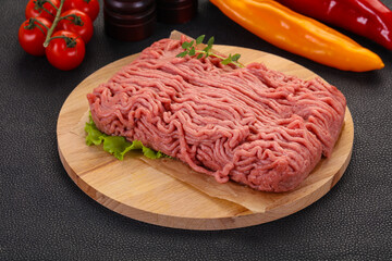 Raw turkey minced meat