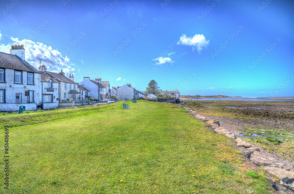 Canvas Prints ravensglass cumbria england uk coast village near the lake district colourful hdr