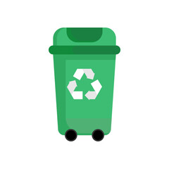 Recycle bin icon. Plastic recycling bin. Paper recycling bin. Glass recycling bin. SVG Recycling bin icon.