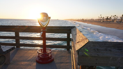 sunset on the pier