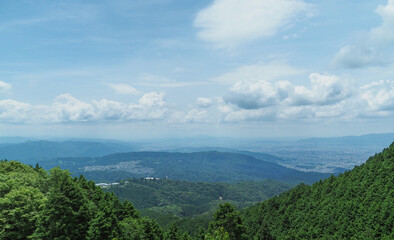 滋賀県 比叡山ドライブウェイより望む京都方面
