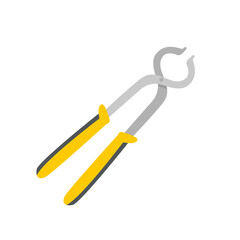 Hand tools vector. Steel pliers for pinching workpieces and cutting wires
