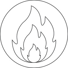 Fire icon icon  design graphics vector