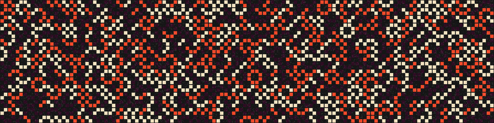 Fototapeta premium Abstract Geometric Pattern generative computational art illustration