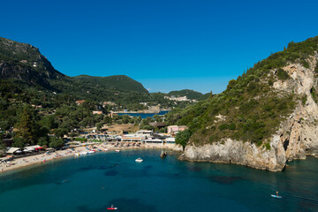 Fototapeta premium Paleokastritsa bay, Corfu island, Greece