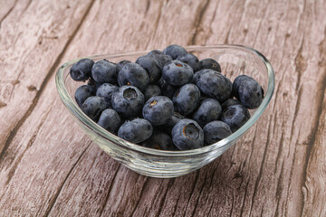 Ripe sweet tasty blueberries heap