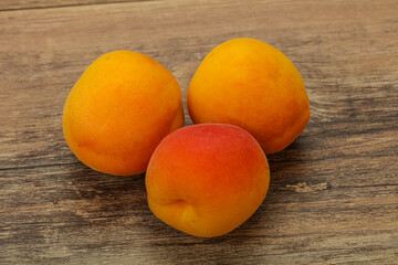 Fresh ripe sweet few apricots