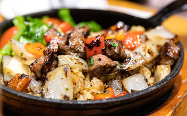 cube style steak from beef 