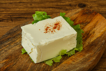 Greek traditional soft feta cheese