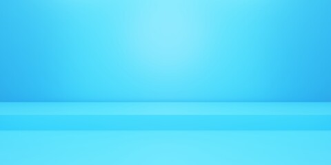 Fototapeta premium 3d rendering of empty podium minimal blue background. Scene for advertising design, cosmetic ads, show, showroom, technology, food, banner, cream, fashion, kid, luxury. Illustration. Product display