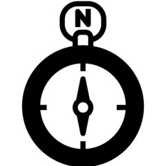compass glyph icon