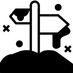 direction glyph icon