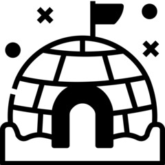 igloo glyph icon
