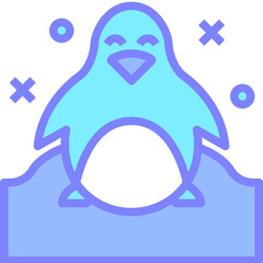 penguin gradient icon