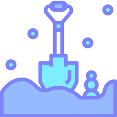 shovel gradient icon