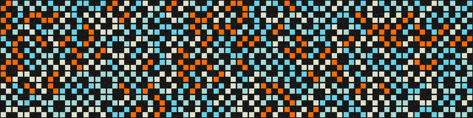 Fototapeta premium Abstract Geometric Pattern generative computational art illustration