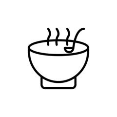soup bowl icon  for your design elements