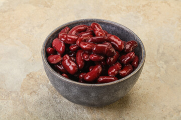 Canned red Kidney in the bowl