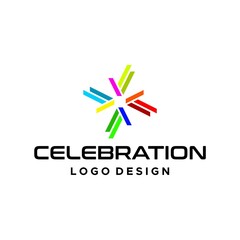 Unique and fun logo about celebration.
EPS 10, Vector.